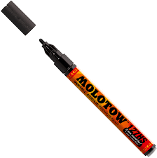 Molotow Маркер ONE4ALL 127HS акриловый 127212 (180) черный 2 мм - фото 16599