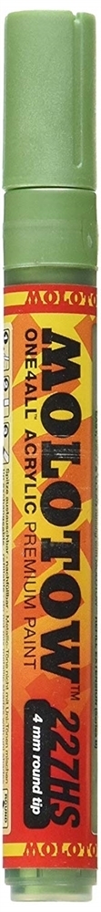 Molotow Маркер ONE4ALL 227HS акриловый 227304 (226) металлик зеленый 4 мм - фото 16619