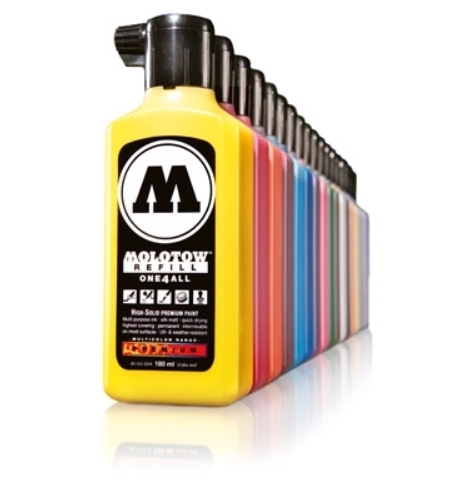 Molotow Заправка ONE4ALL Акриловая 692006 (006) желтый 180 мл - фото 18089