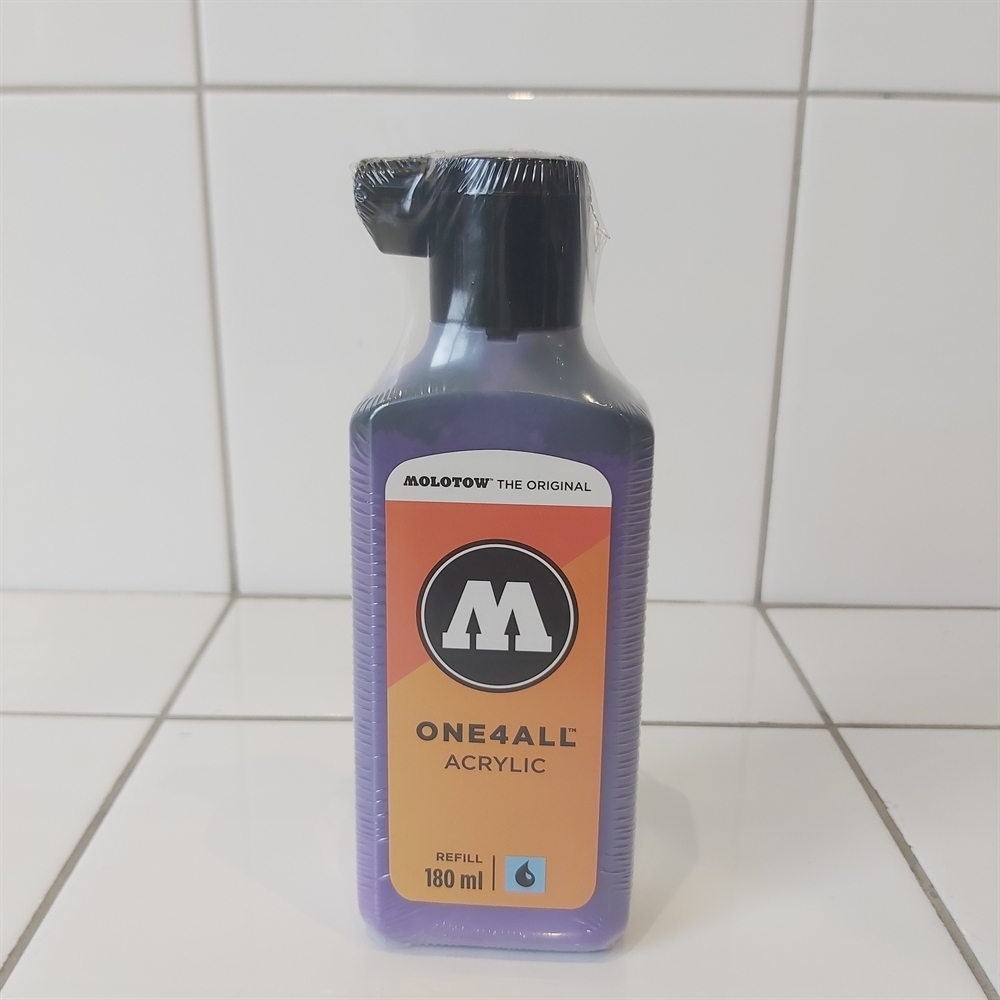 Molotow Заправка ONE4ALL Акриловая 692043 (043) темно-фиолетовый 180 мл - фото 18353