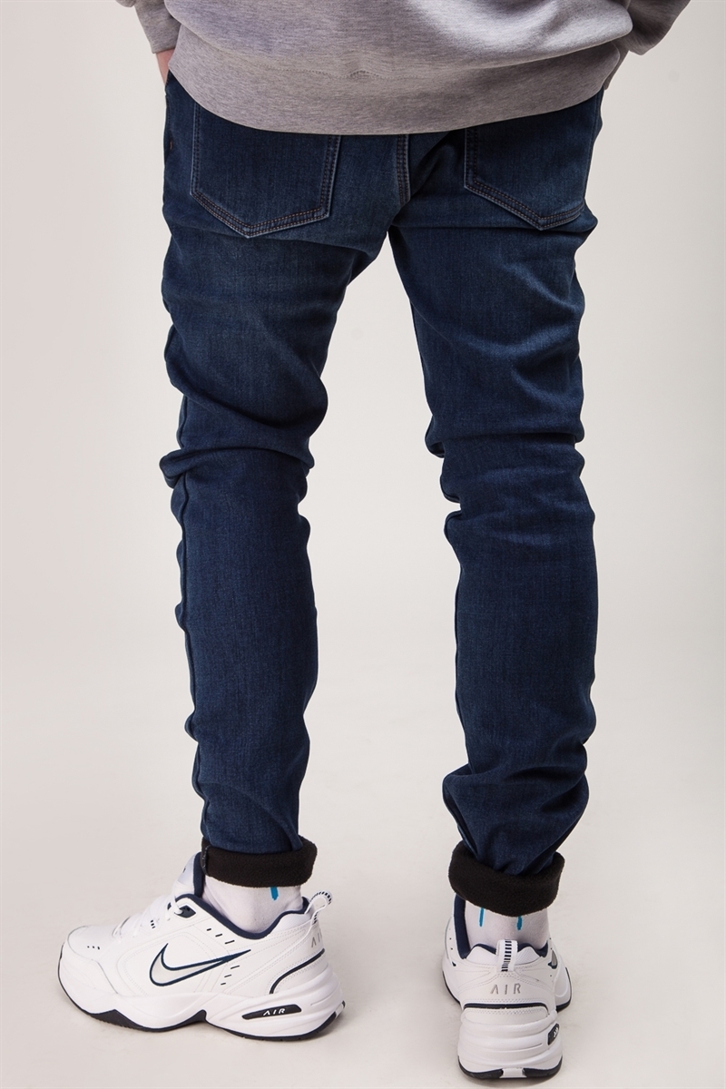 Джинсы SKILLS Fleese Slim Flex Blue - фото 24350