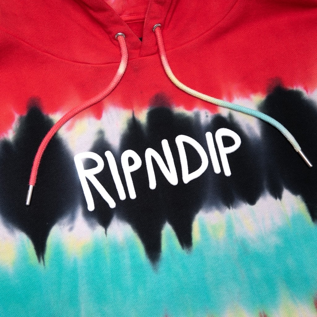 RIPNDIP Толстовка Rugger Logo Hoodie Tie Dye - фото 27809