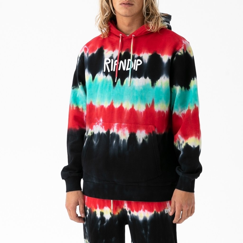 RIPNDIP Толстовка Rugger Logo Hoodie Tie Dye - фото 27810