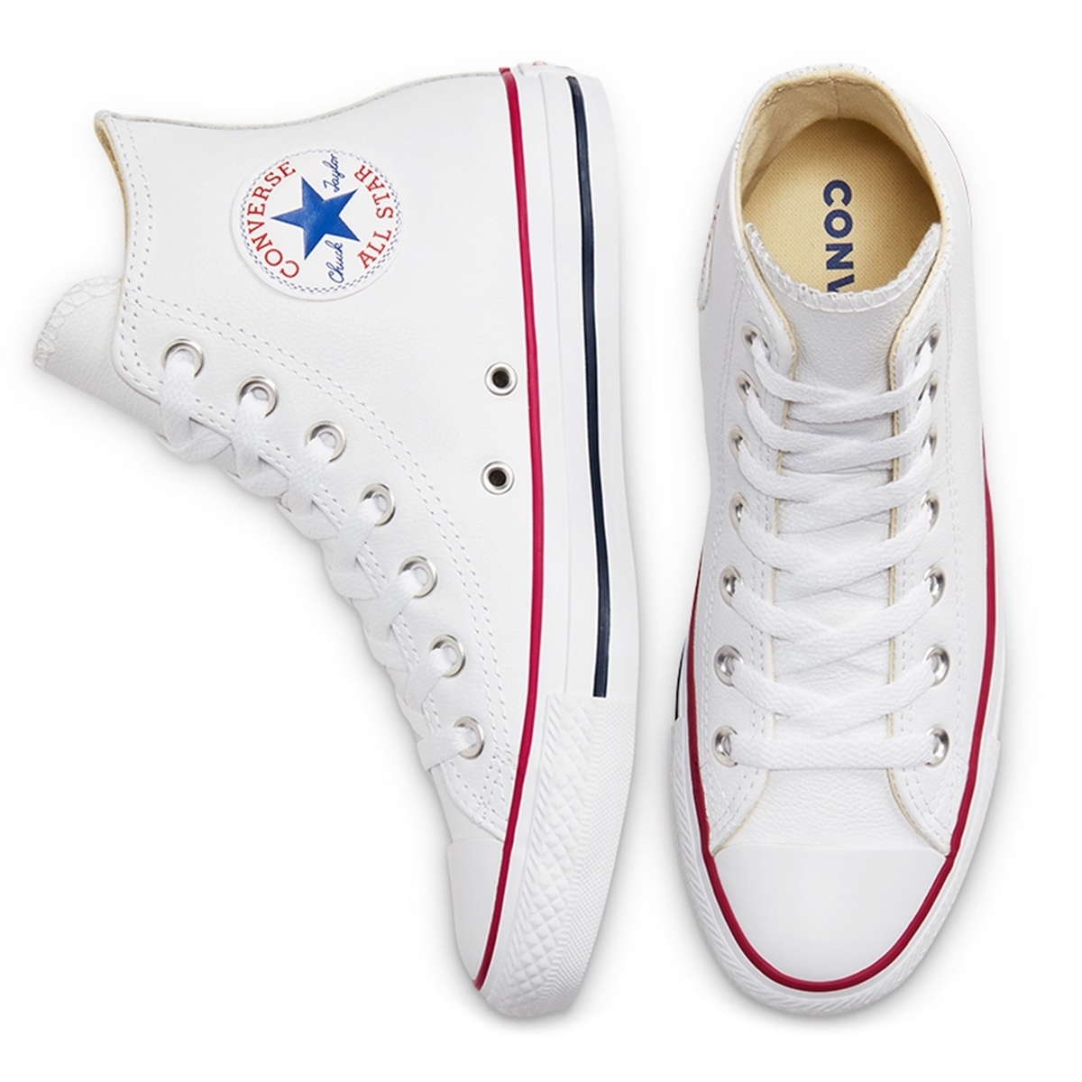 Converse кеды Chuck Taylor All Star Leather High-Top 132169 - фото 28796