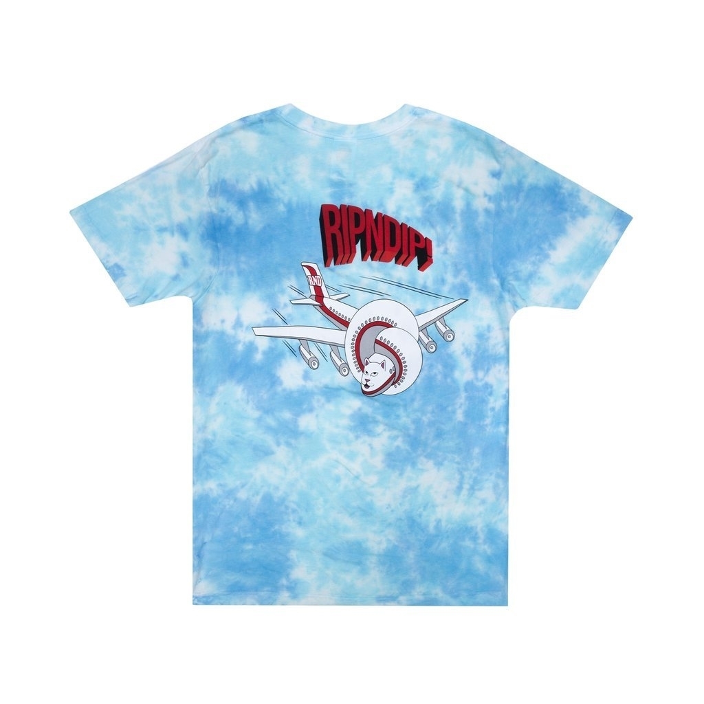Футболка RIPNDIP Flying High Tee Blue Tie Dye - фото 30483