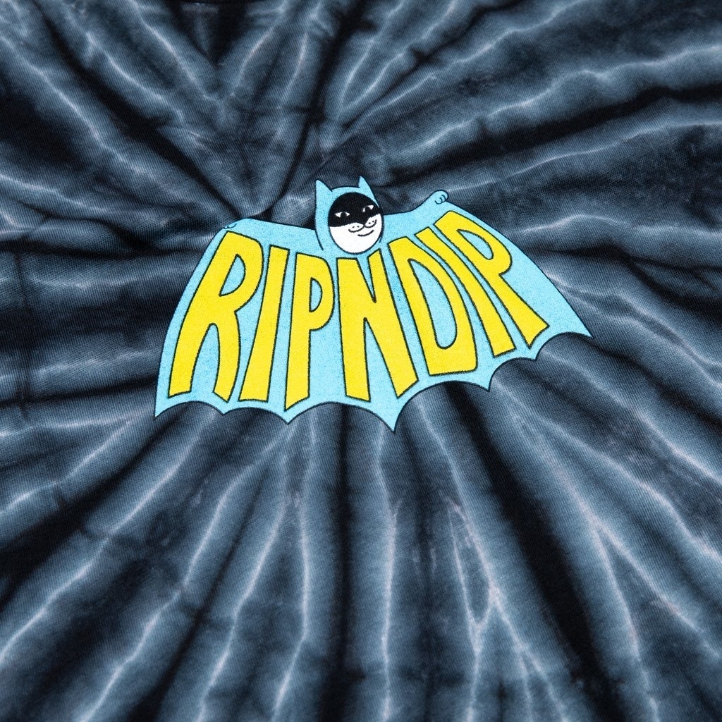 Футболка RIPNDIP CatmanTee Black Spiral Tie Dye - фото 30492