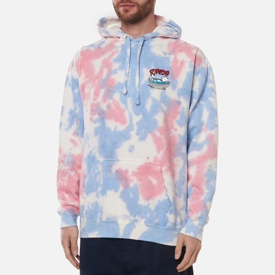 Толстовка RIPNDIP Bath Time Hoodie Pink Tie Dye - фото 30520