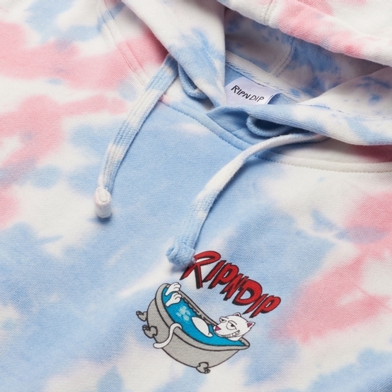 Толстовка RIPNDIP Bath Time Hoodie Pink Tie Dye - фото 30522