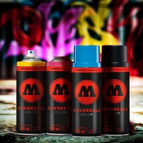 Аэрозольная краска Molotow COVERSALL COLOR #223 / 348223 clover green - фото 31064