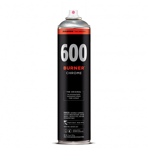 Аэрозольная краска Molotow BURNER ХРОМ 600МЛ 940397 - фото 31099