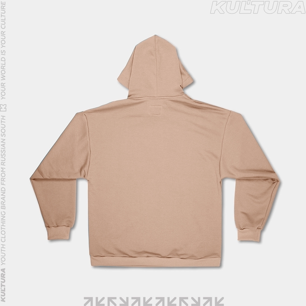 Худи КУЛЬТУРА oversize  "basic", какао - фото 31454