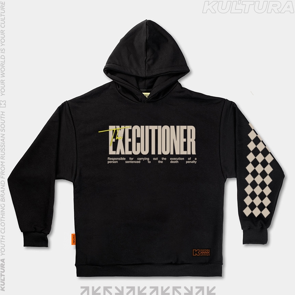 Худи КУЛЬТУРА oversize  "EXECUTIONER", черный - фото 32152