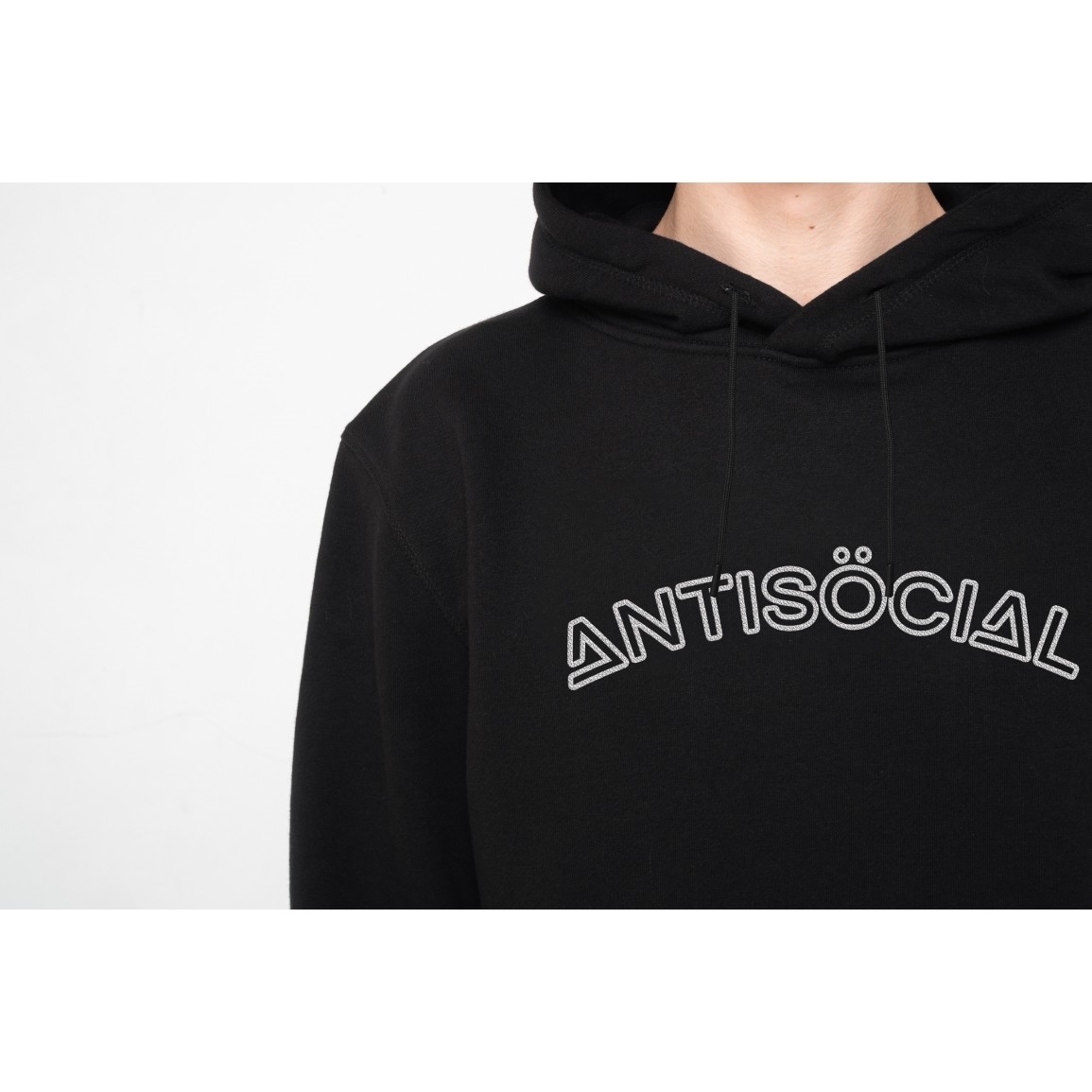 Худи ANTISOCIAL черное Logo 2.0 - фото 32444