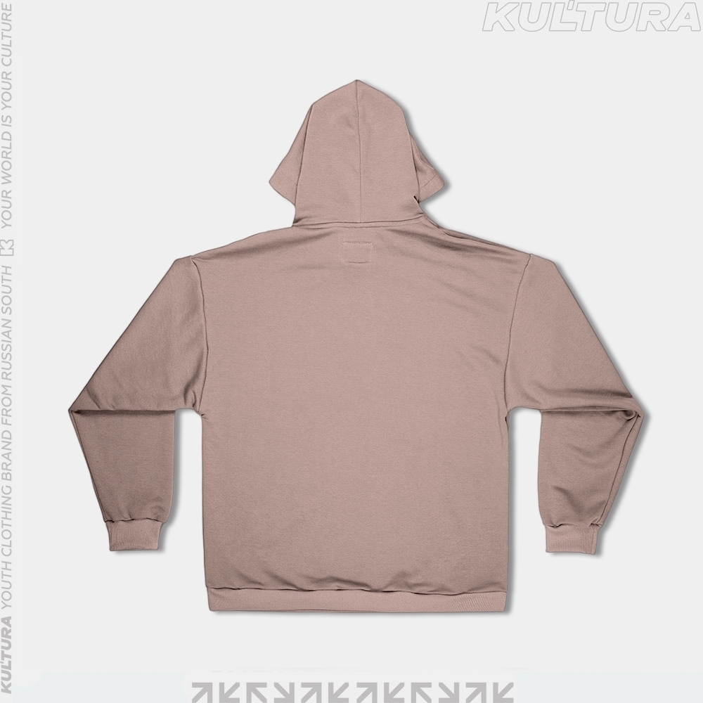 Худи КУЛЬТУРА oversize  "basic" 2.0, с начесом, бежевый - фото 32498