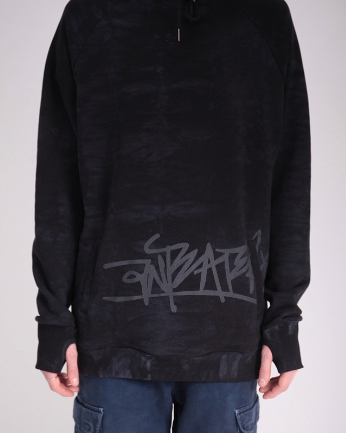 Толстовка ANTEATER Hoodie-Tie-Dye-Black - фото 32727