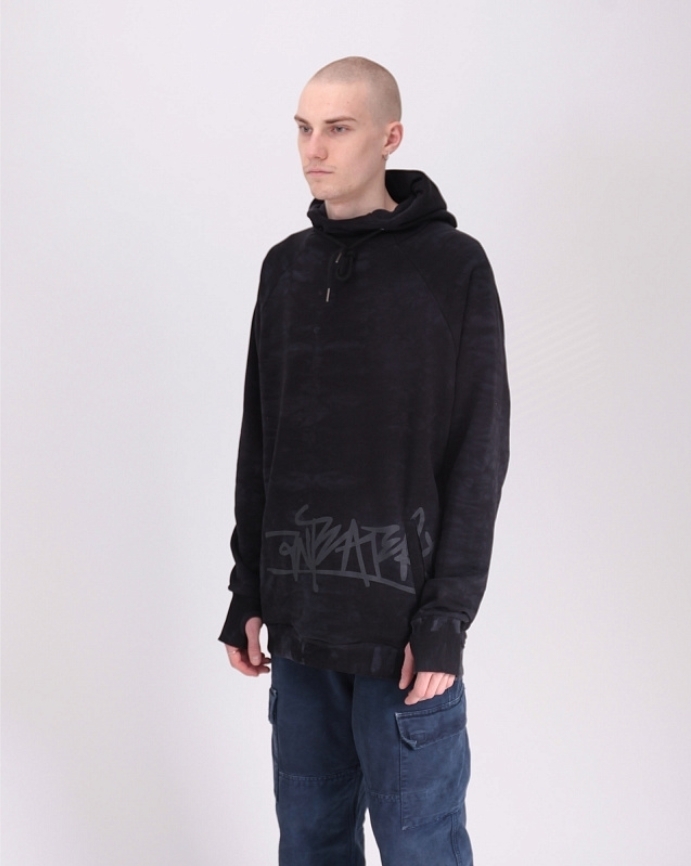 Толстовка ANTEATER Hoodie-Tie-Dye-Black - фото 32729