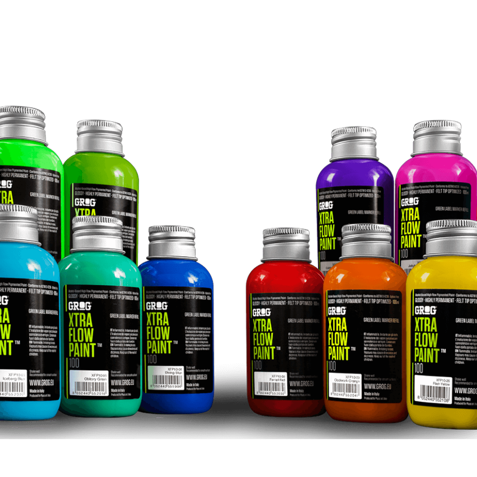 Grog Xtra Flow Paint 100 мл/ белые / Bogota White - фото 33626