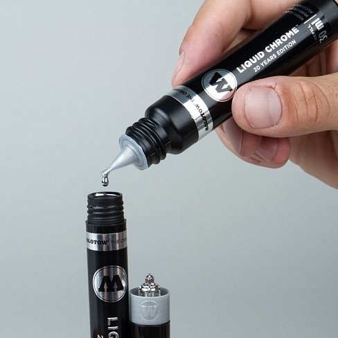 Molotow Маркер LIQUID CHROME 703106 Calligraphy 3 мм - фото 34210