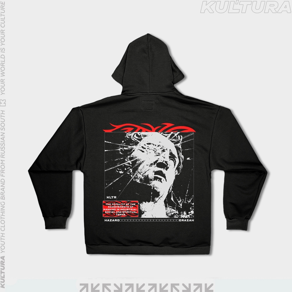 Худи КУЛЬТУРА oversize  "Stranger",  черный - фото 34322