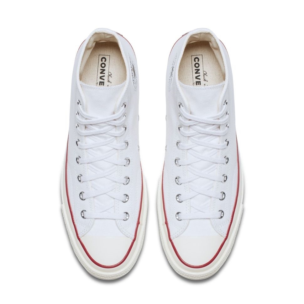 Converse кеды Chuck 70 HI WHITE/GARNET/EGRET 162056 - фото 34441