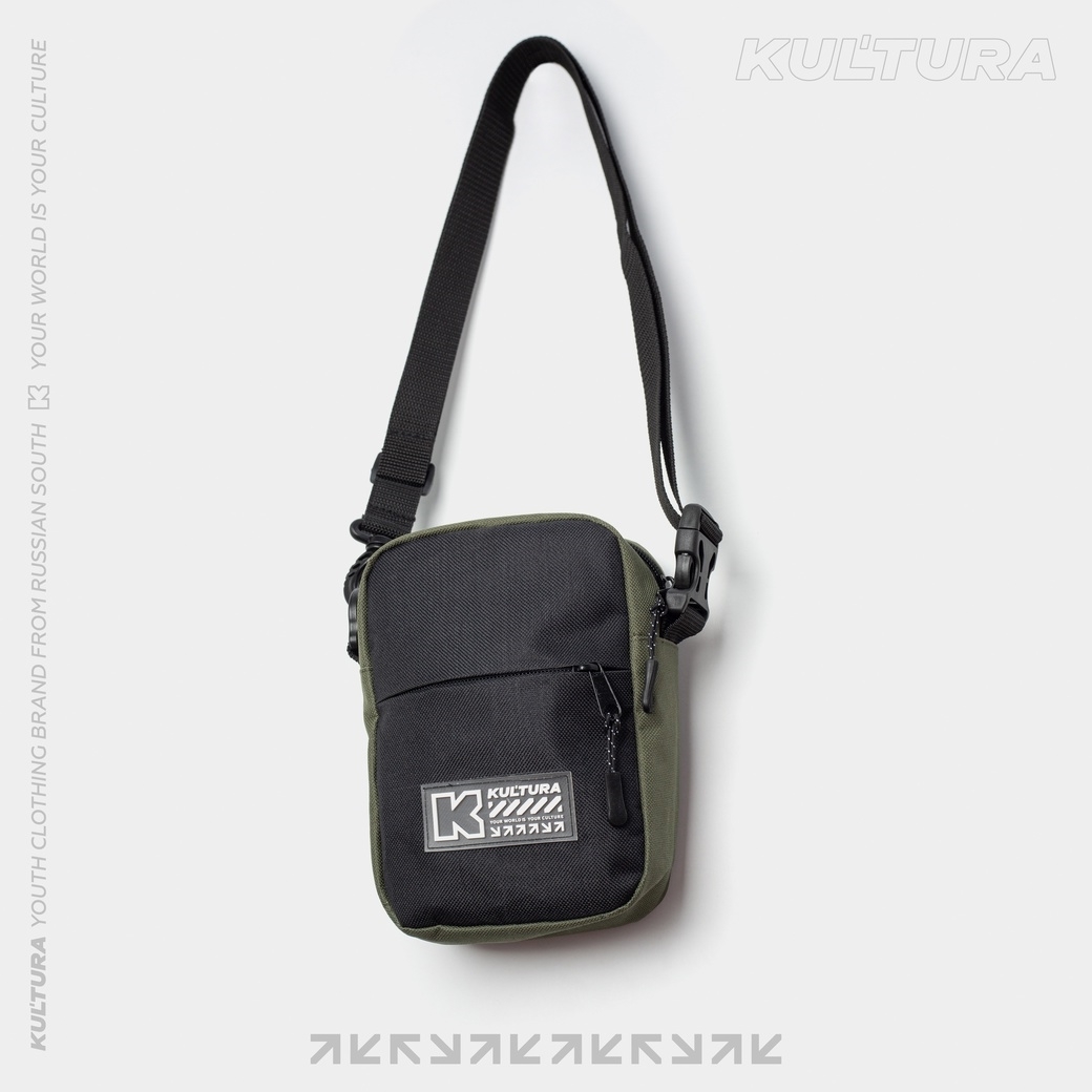 Cумка мессенджер КУЛЬТУРА "BOX LOGO", хаки - фото 35687