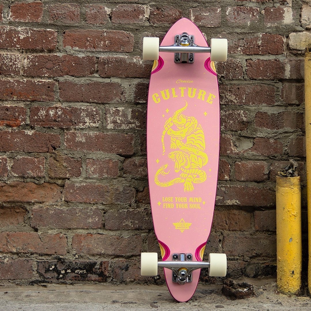 Лонгборд Dusters CULTURE LONGBOARD  PINK/YELLOW (33) - фото 36473