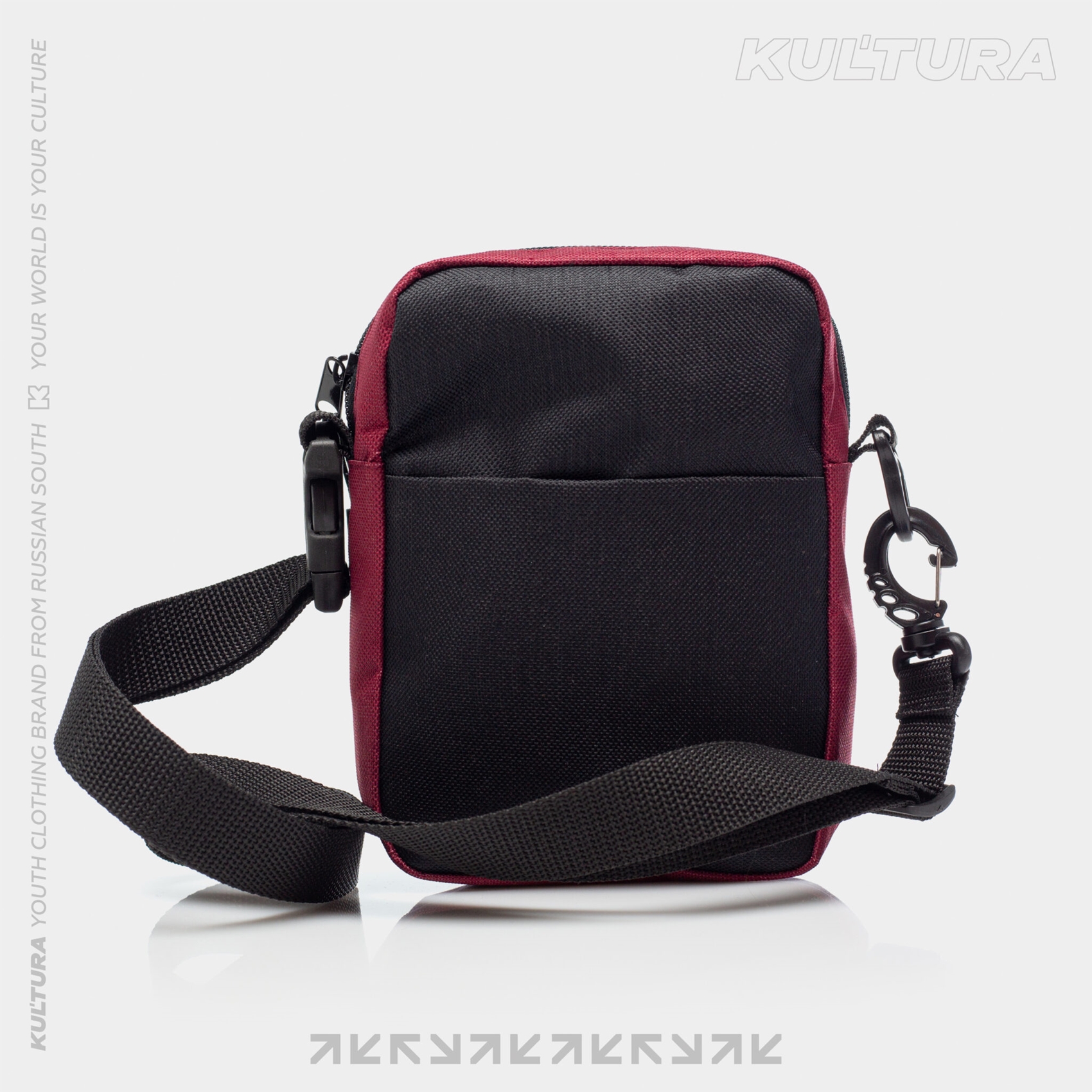Cумка мессенджер КУЛЬТУРА "BOX LOGO", бордовый - фото 37557