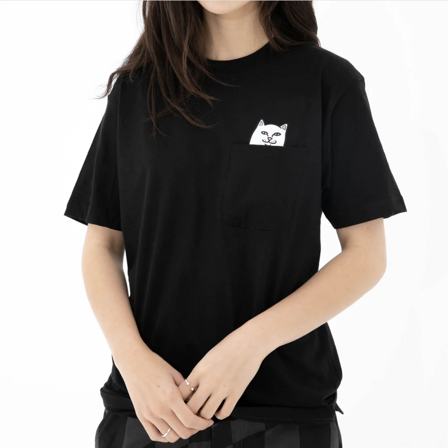 Футболка RIPNDIP Lord Nermal Pocket Tee Black - фото 37577