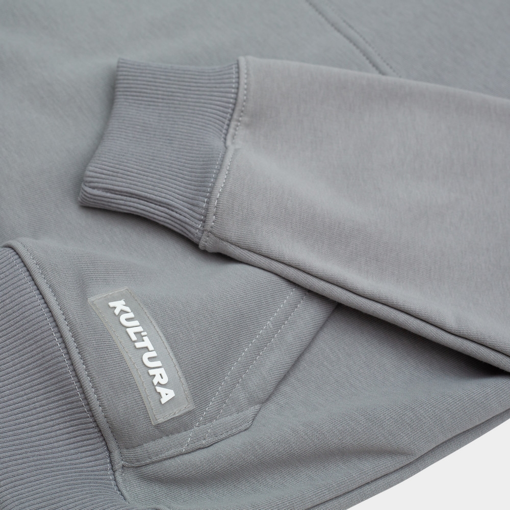 Худи КУЛЬТУРА oversize "basic", серый - фото 37968