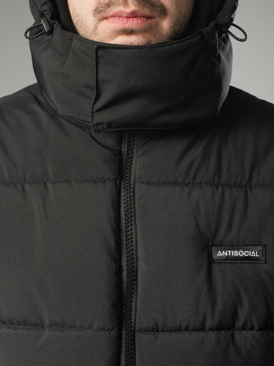 Куртка Anti Social черная Down Jacket - фото 39233