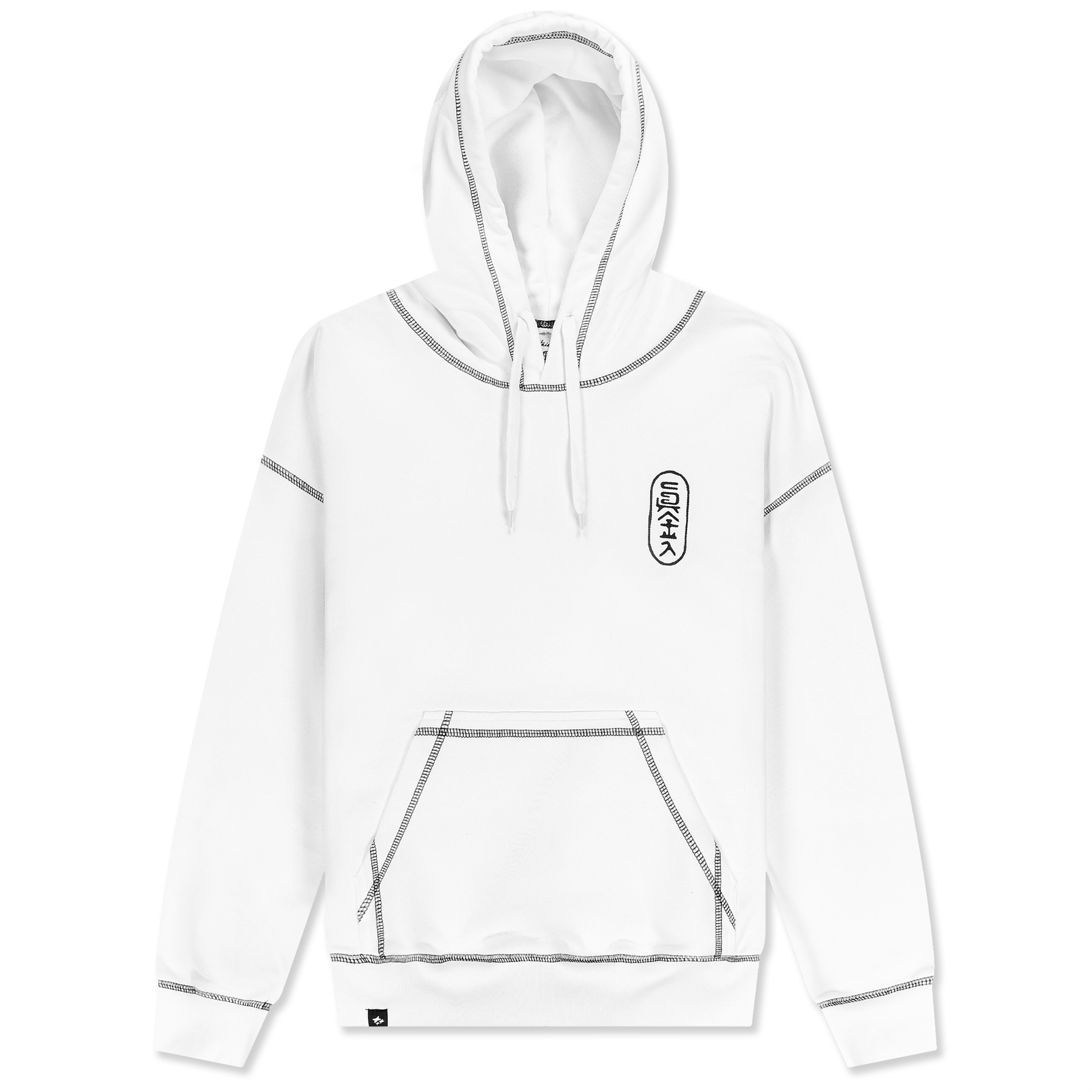 Худи Haided KATANA DAY HOODIE white.contrast.black - фото 43344