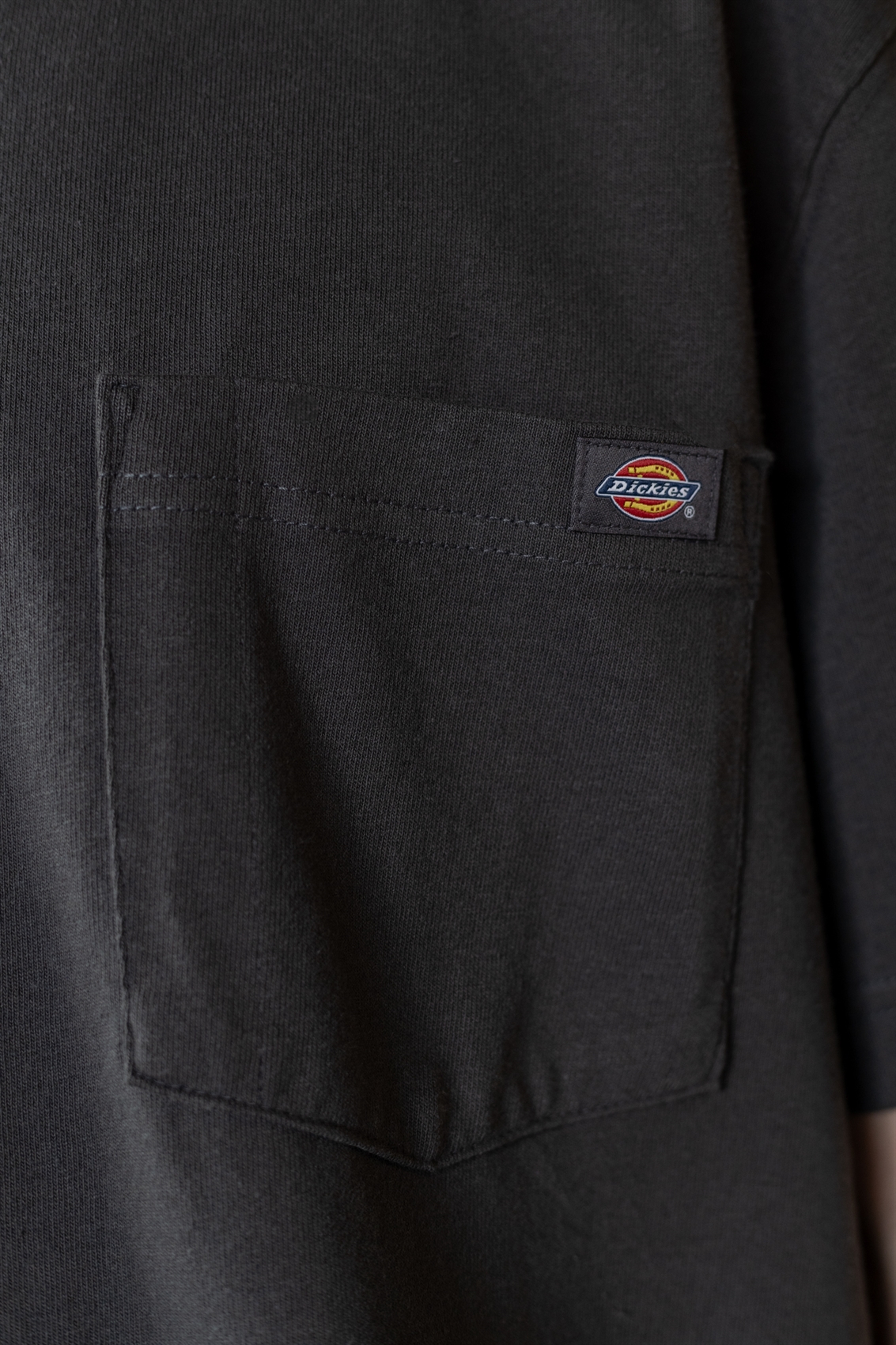 Футболка Dickies Short Sleeve Heavyweight T-Shirt Charcoal Gray - фото 43848
