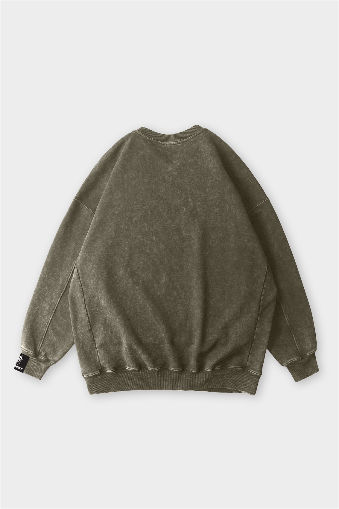 Толстовка SHMOT "BLANK", GARMENT DYE хаки - фото 44011