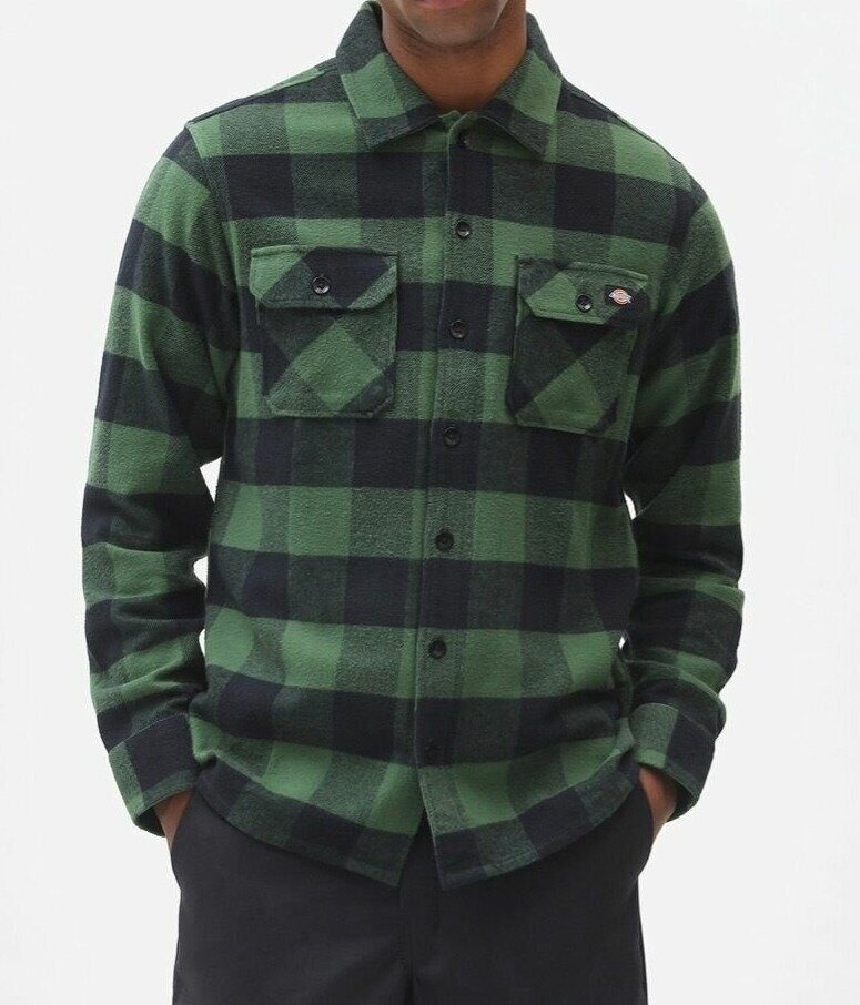 Рубашка Dickies SACRAMENTO Green Plaid - фото 44453