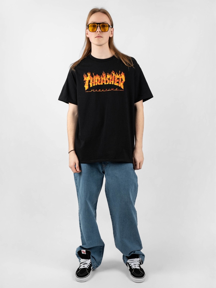 Футболка Thrasher Inferno black - фото 44499