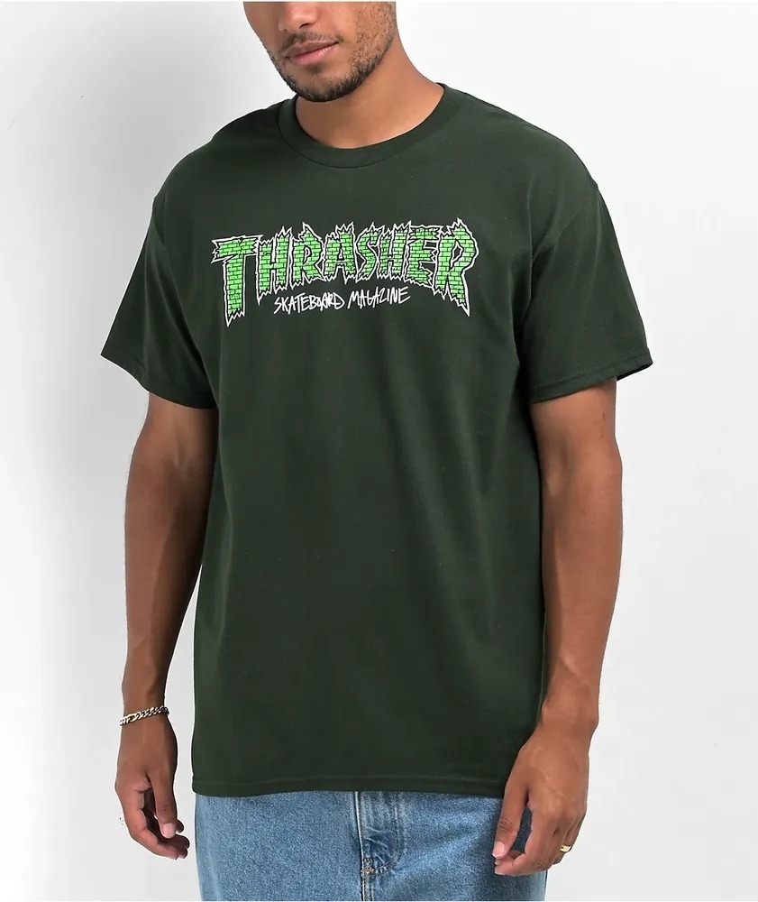 Футболка Thrasher BRICK forest green - фото 44516