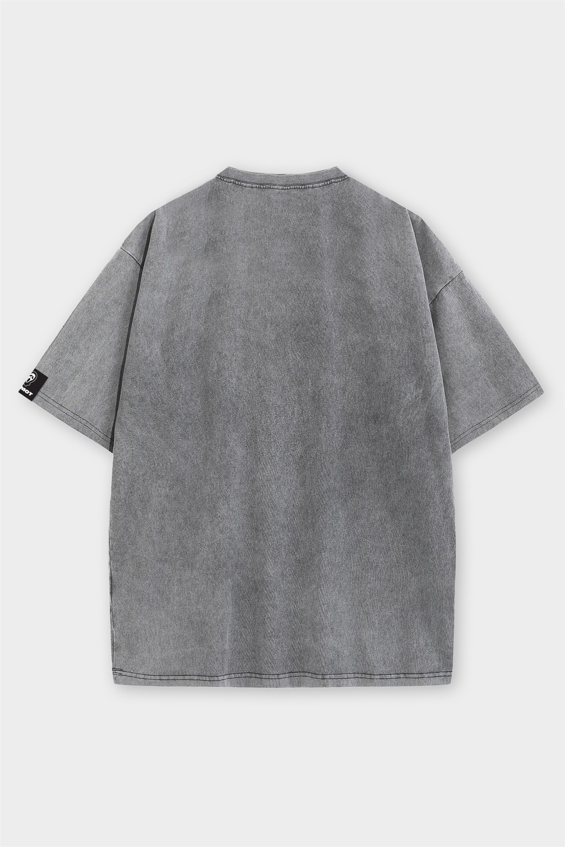 Футболка SHMOT " ASAP", GARMENT DYE серый - фото 44544