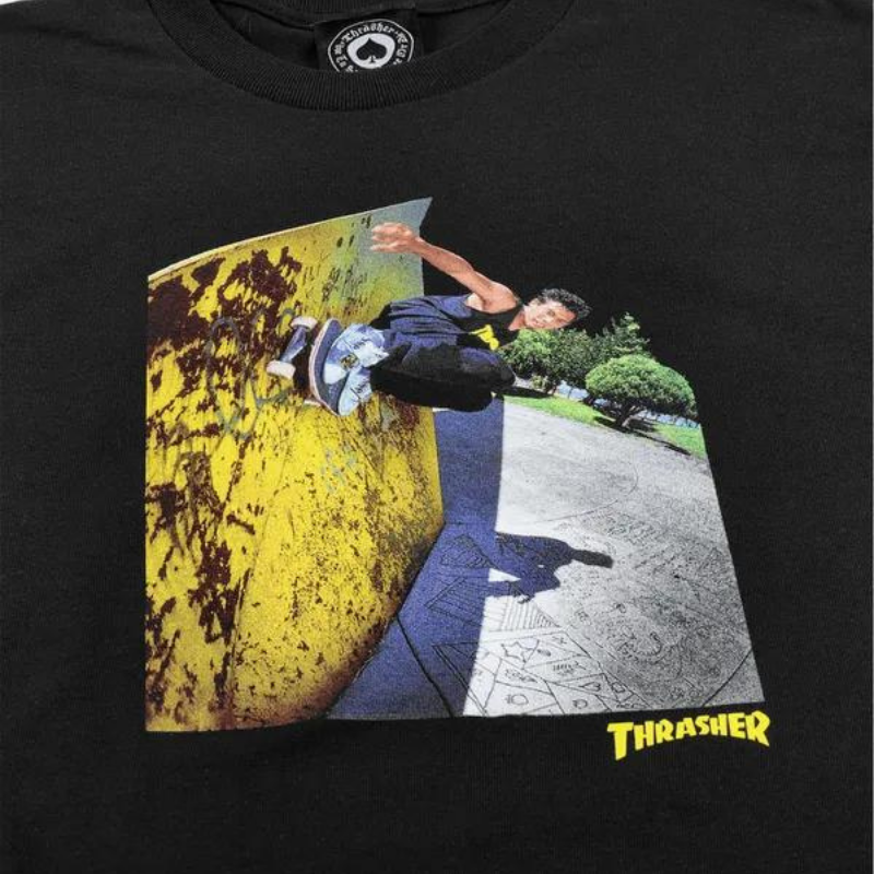 Футболка Thrasher MIC-E WALLRIDE black - фото 45564