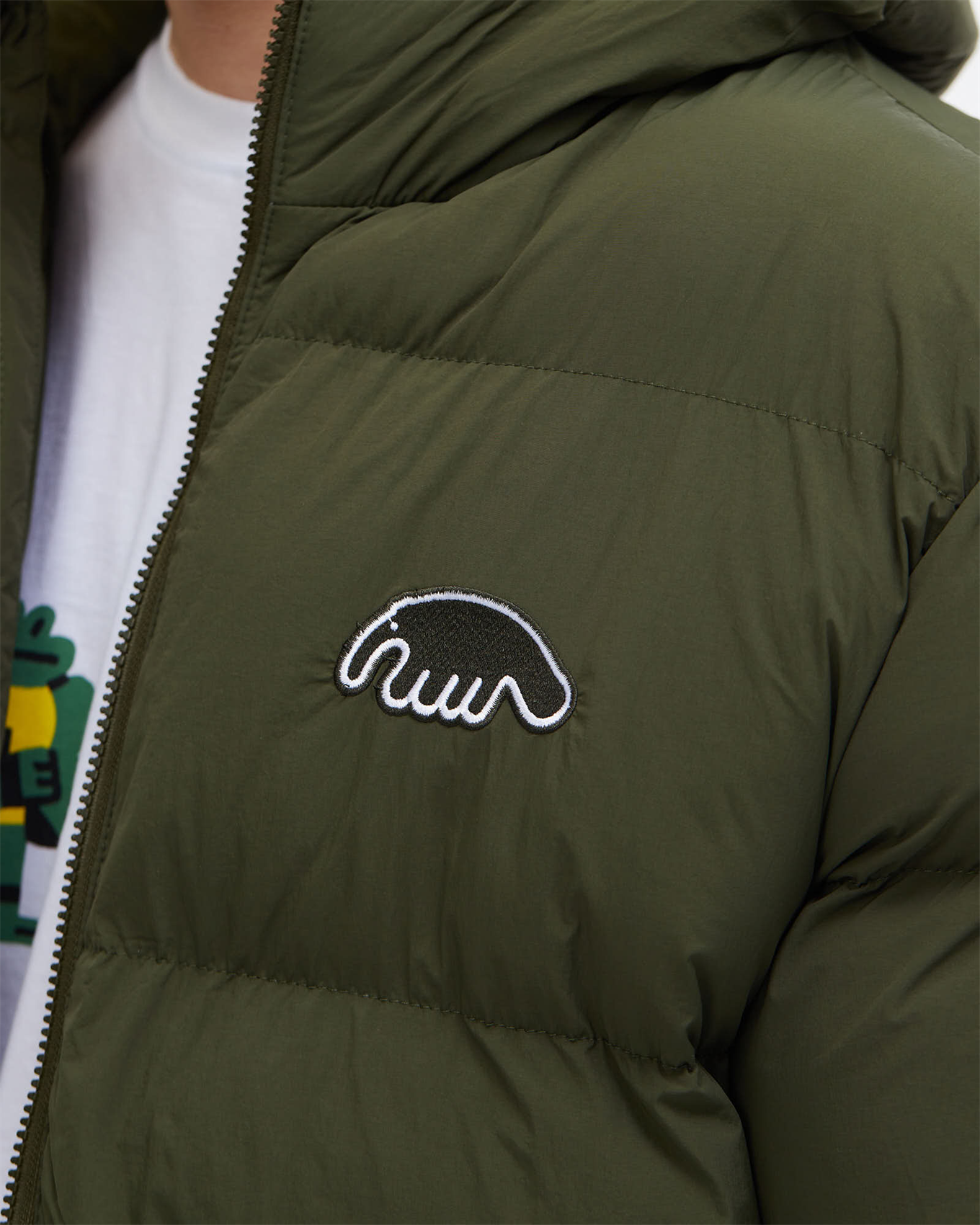Куртка ANTEATER Downjacket-HoodedCrispy-Dark-Green - фото 46638