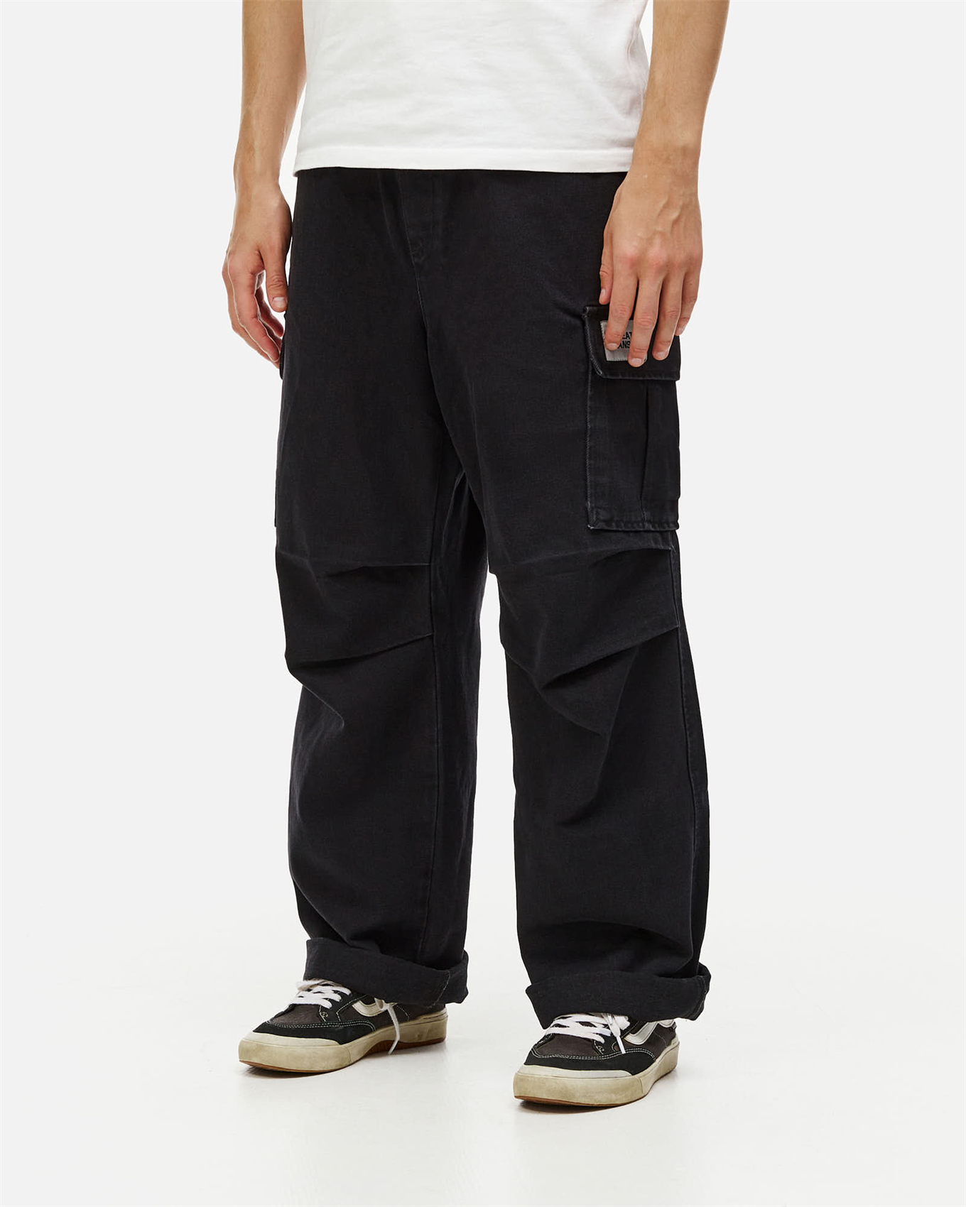 Брюки ANTEATER WideCargo-Denim-Black - фото 46697