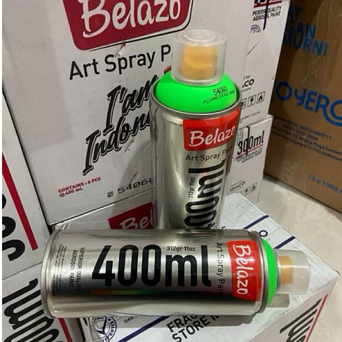 54060 54060 Belazo краска Art Spray Fluorescent Green 400мл. - фото 48301