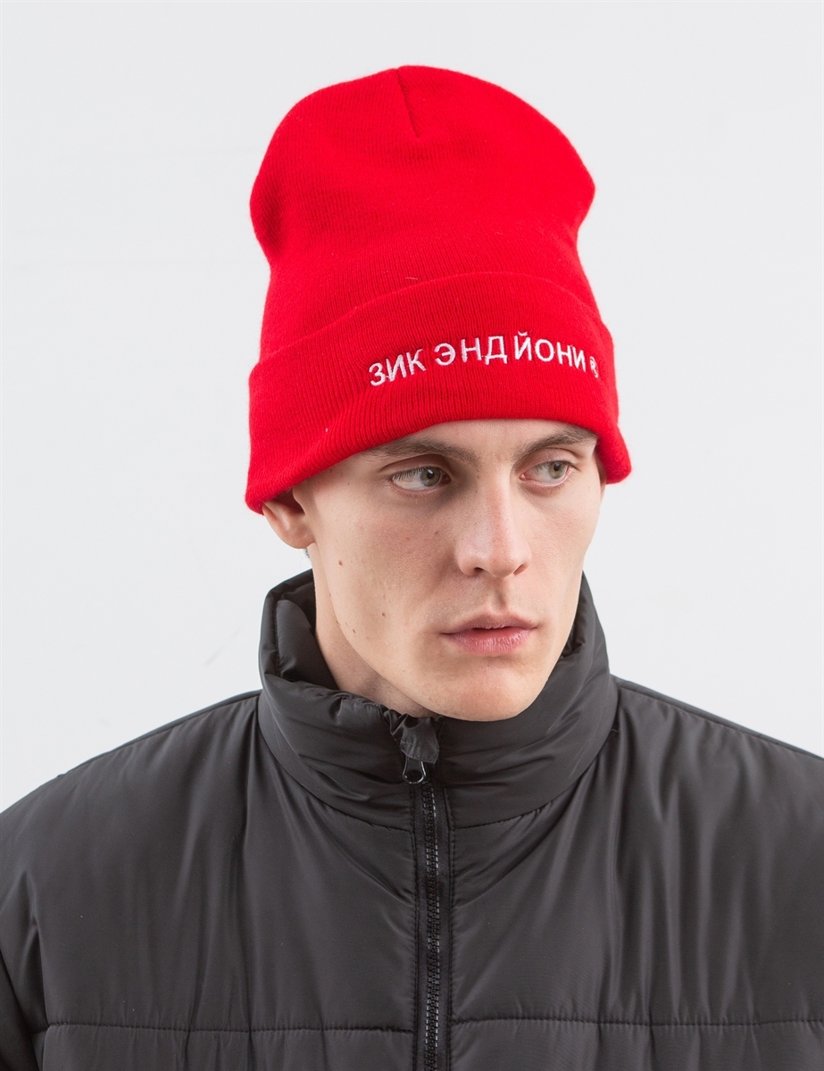 Шапка ZIQ & YONI RUS AW18 красная (ONE SIZE) - фото 6455