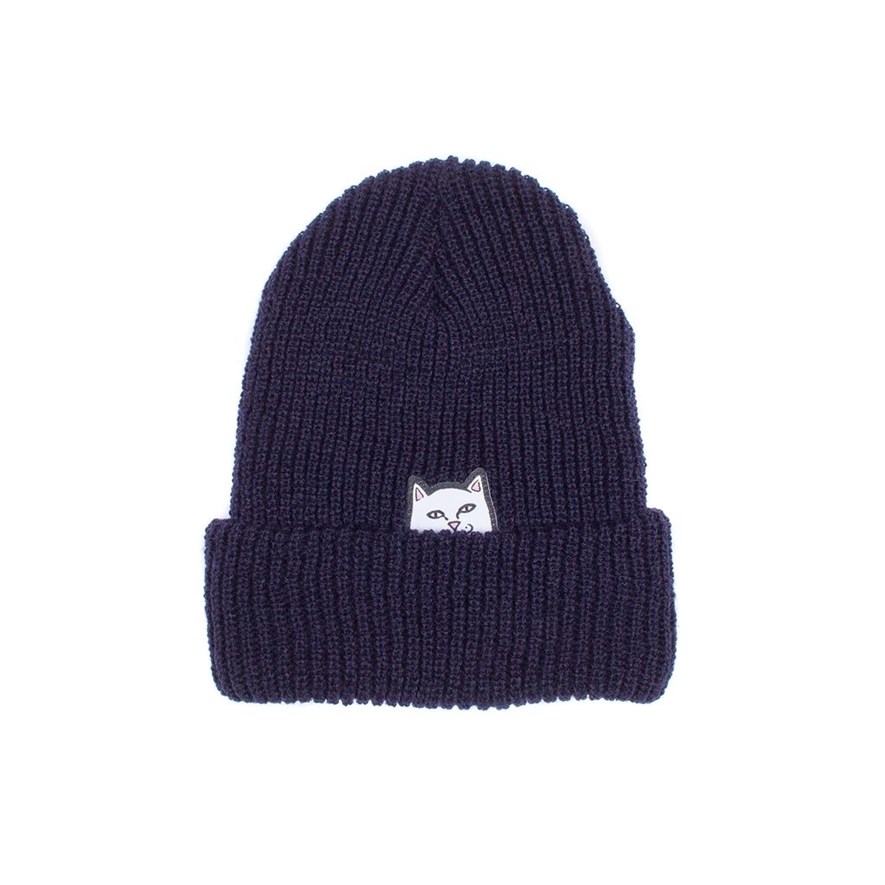 Шапка RIPNDIP Lord Nermal Rib Beanie Navy