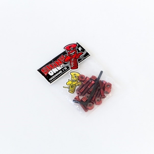 Комплект винтов Footwork SHINY RED шестигранник, с ключом