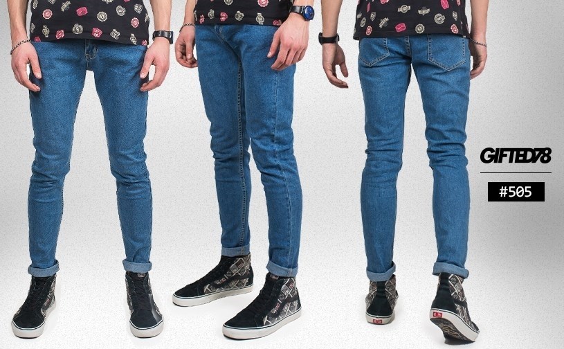 Джинсы "GIFTED" ss19/505 синий