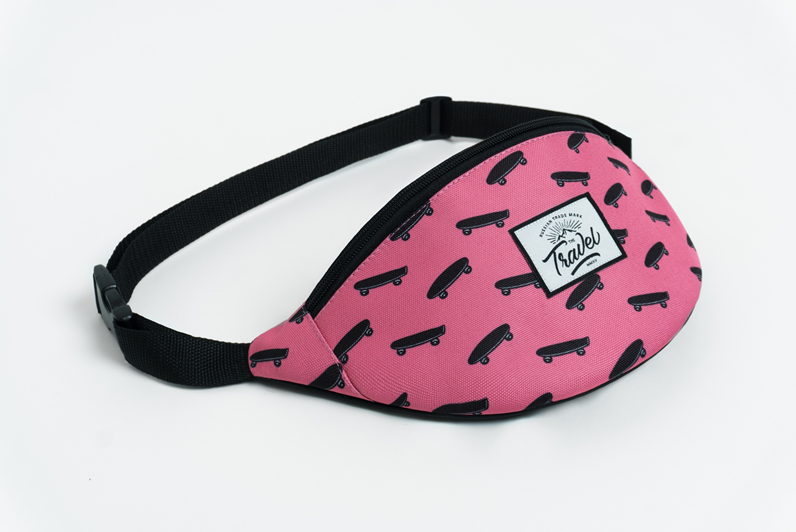 Travel поясная сумка skate pink