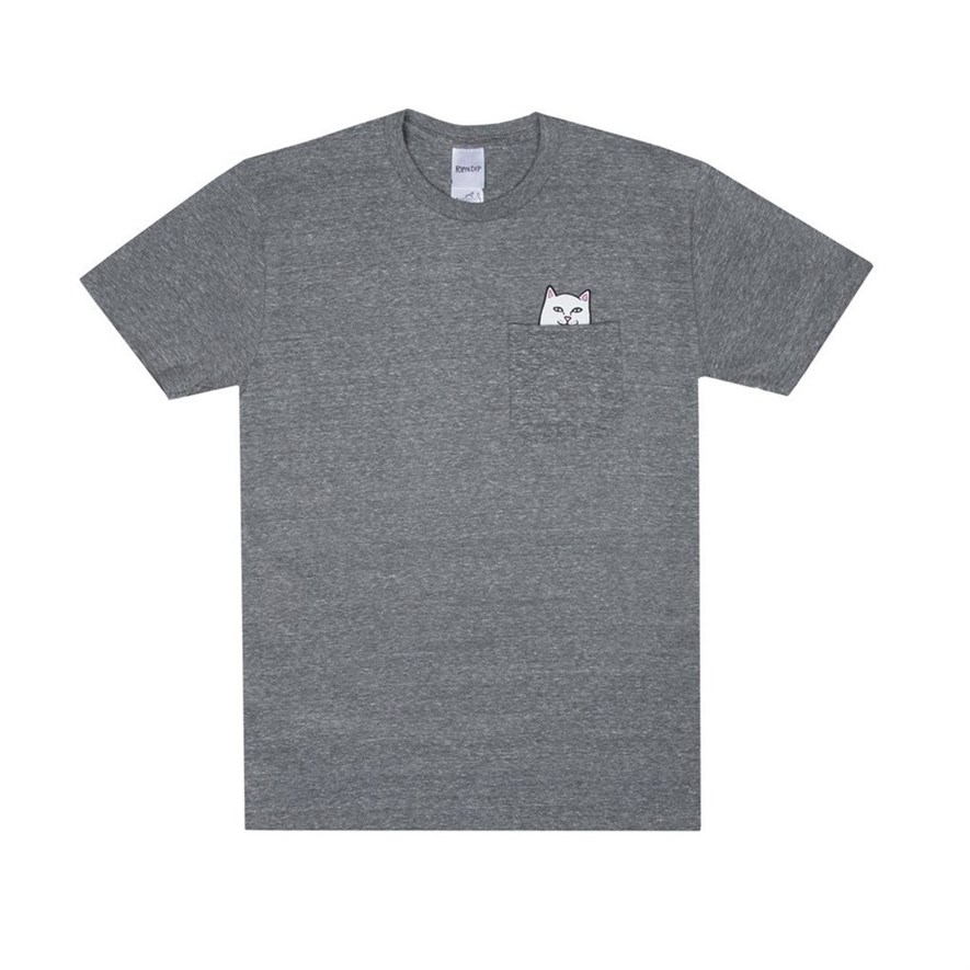 Футболка Ripndip Lord Nermal Pocket Tee Heather Grey