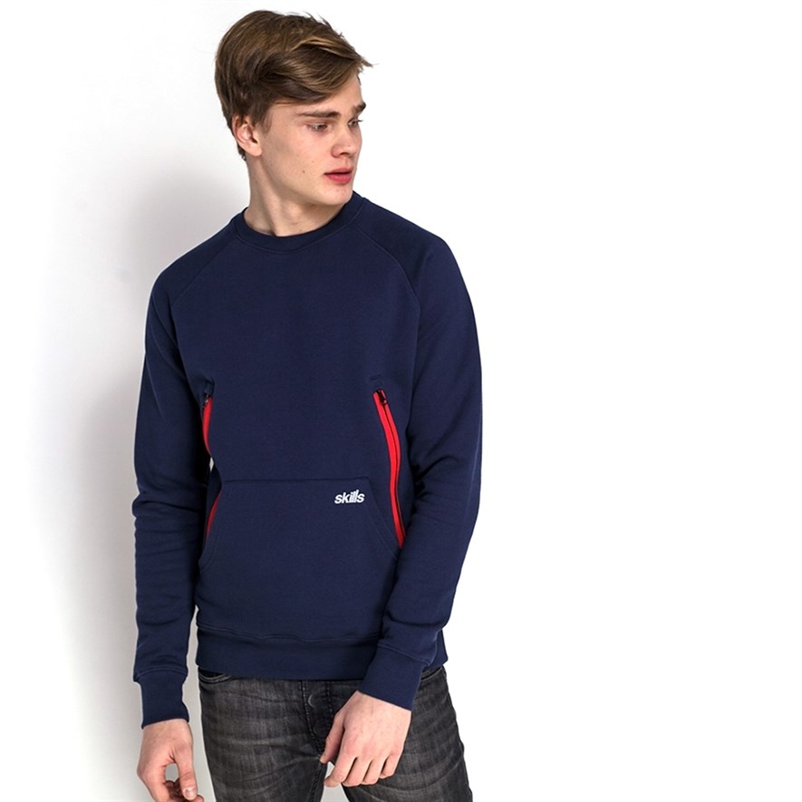 Толстовка SKILLS Double Pocket Hoodie Retro