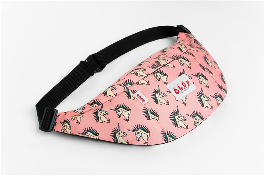 Большая Поясная Сумка Oldy unicorn pink