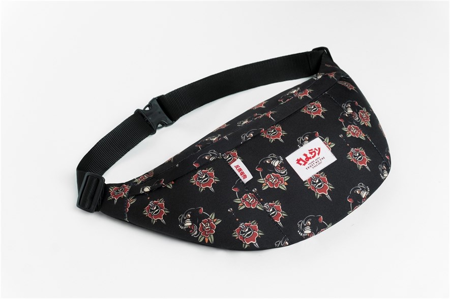 Большая Поясная Сумка Oldy pantera rose black